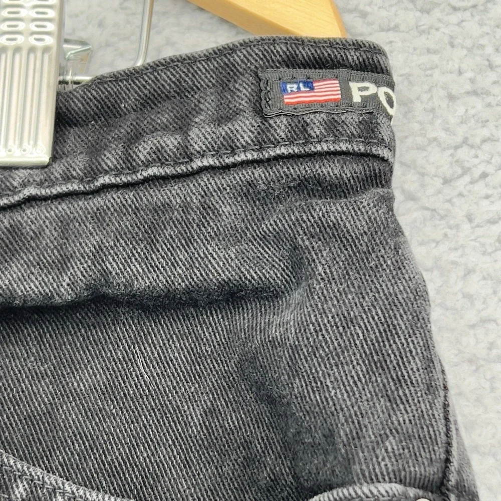 Vtg Y2k Polo Jeans Co. Ralph Lauren RL-67 Black Denim Jeans 38X32 Mexico Loose - Picture 3 of 16